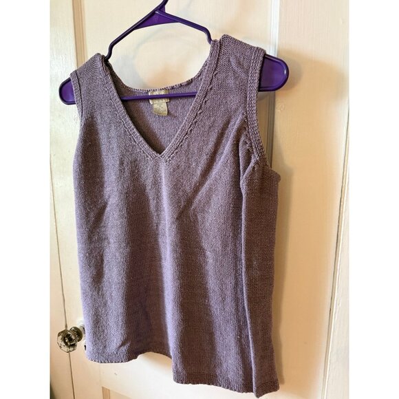 Sigrid Olsen sport women’s size 1X purple knit top - Picture 2 of 7